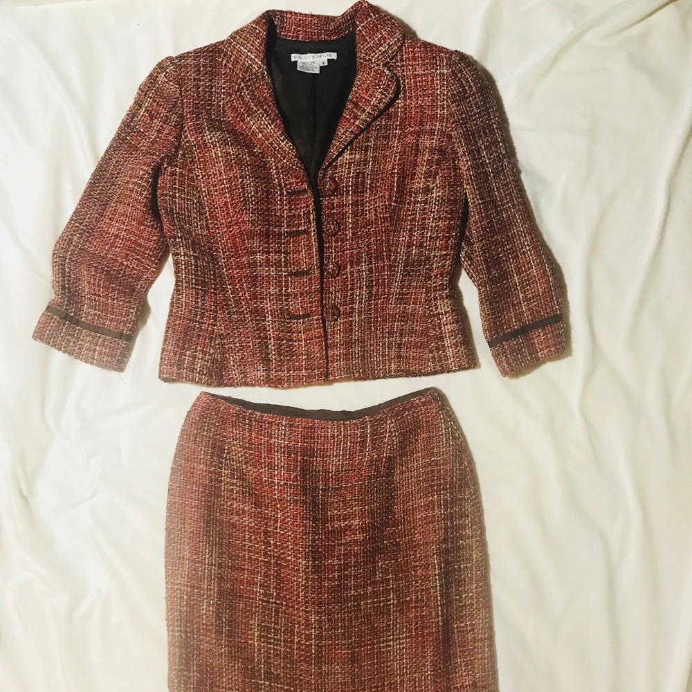 Maggy London Silk Tweed Suit